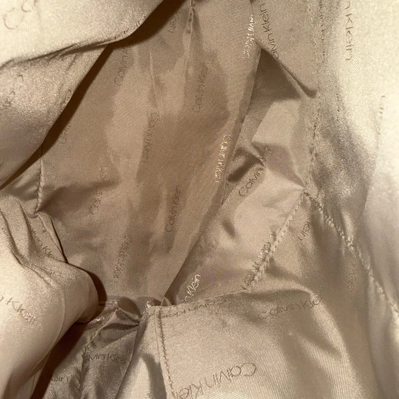 Calvin Klein Brown Faux Leather Backpack NWOT - Picture 5 of 9